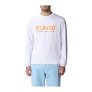 Sun68 Stiliga Sweatshirts och Hoodies White, Herr