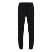 Iceberg Svarta sweatpants i bomull med broderad lapp Black, Herr