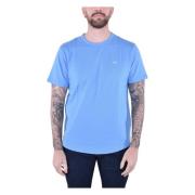 Sun68 Piquet Bomull T-shirt Kort Ärm Blue, Herr