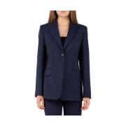 Max Mara Studio Elegant Studio Jacka Blue, Dam