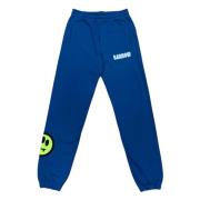 BARROW Bomulls sweatpants för män Blue, Herr