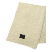 Calvin Klein Jeans Stickad Scarf med Logopatch Beige, Herr