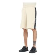 Emporio Armani EA7 Beige Sporty Casual Shorts Beige, Herr