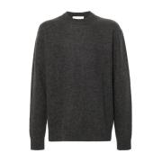 Jil Sander Grå Crew Neck Ulltröja Gray, Herr