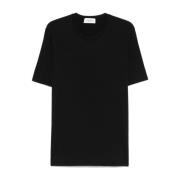 Laneus Svarta Crew Neck T-shirts och Polos Black, Herr