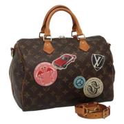 Louis Vuitton Vintage Pre-owned Canvas handvskor Brown, Dam