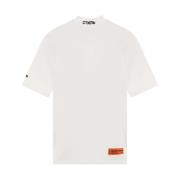 Heron Preston Logo Turtleneck Bomull T-Shirt Vit White, Herr