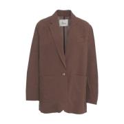 8PM Brun Blazer Chic Stil Brown, Dam