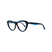 Emilio Pucci Stiliga optiska ramar med fodral Blue, Dam