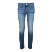 Love Moschino Stiliga Jeans med Bomull och Elastan Blue, Dam