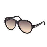 Tom Ford Stiliga solglasögon för modeentusiaster Black, Unisex