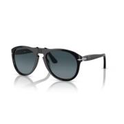 Persol Retro Runda Solglasögon Black, Unisex