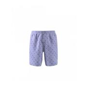 Adidas Originals Satin Streetwear Shorts med Logo Print Purple, Herr