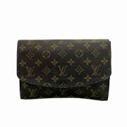 Louis Vuitton Vintage Pre-owned Canvas kuvertvskor Brown, Dam