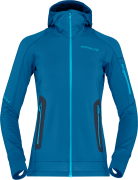 Norrøna Women's Falketind Power Grid Hood Mykonos Blue