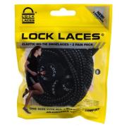 Lock Laces No Tie Shoelaces 2-pack Black