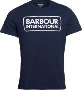 Men's Barbour International Essential Large Logo Tee International Nav...