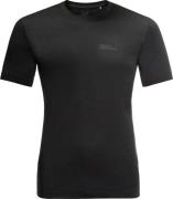 Jack Wolfskin Men's Hiking Short Sleeve T-Shirt Black