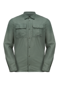 Jack Wolfskin Barrier Ls Shirt M Hedge Green