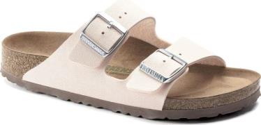 Birkenstock Women's Arizona Vegan Birko-Flor Nubuck Regular Light Rose