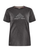 Craft Women's Advance Trail Wool Short Sleeve Tee Black Melange