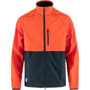 Fjällräven Men's HC Hybrid Wind Jacket Dark Navy-Flame Orange