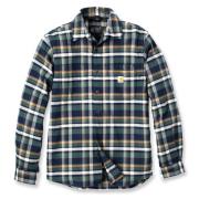 Carhartt Men's Flannel L/S Plaid Shirt Heavy Navy