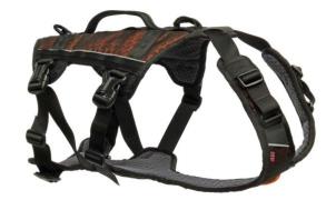 Non-stop Dogwear Rock Harness Long XS Black/Orange