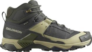 Salomon Men's X Ultra 5 Mid GORE-TEX Peat/gray Green/blue Nights