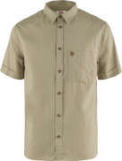 Fjällräven Men's Övik Travel Shirt Short Sleeve Sand Stone