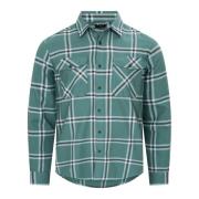 Urberg Men's Two Pocket Flanell Shirt Silver Pine/ Blue Nights