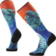 Smartwool Ski Targeted Cushion Winter Haze Print OTC Socks Deep Navy