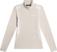 J.Lindeberg Women's Mae Quarter Zip Mid Layer Moonbeam