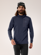 Arc'teryx Men's Rho Lt Hoody  Black Sapphire II