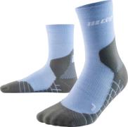 CEP Women's Hiking Light Merino Mid Cut Compression Socks Light Blue