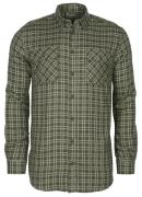 Pinewood Men's Lappland Wool Shirt Mossgreen/Light Khaki
