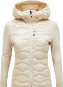 Peak Performance Women's Helium Down Hybrid Hood Sand Fog