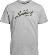 Lundhags Men's Järpen Logo T-Shirt Light Grey Melange