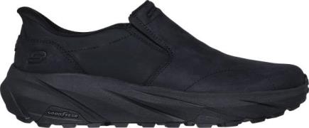 Skechers Men's Leather Round Toe Dual Gore Slip-Ins Black