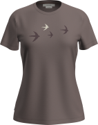 Icebreaker Women's Merino 150 Tech Lite Ss Tee Bird Transit Brown