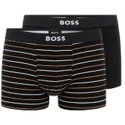 BOSS Kalsonger 2P Gift Trunk Svart bomull Medium Herr