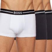 BOSS Kalsonger 3P Organic Cotton Trunk Vit/Svart bomull Small Herr