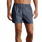 Jockey Kalsonger Woven Poplin Boxer Shorts Marin Rutig bomull Small He...