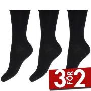 Decoy Strumpor 3P Bamboo Socks Svart Strl 37/41 Dam