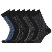 Dovre Strumpor 7P Bamboo Socks Svart/Blå Strl 45/48 Herr