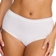 Damella Trosor Classic Cotton Midi Brief Vit bomull Small Dam