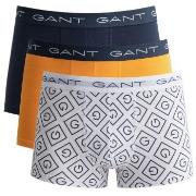 Gant Kalsonger 3P Icon G Trunk Blå/Gul bomull Medium Herr