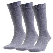 Amanda Christensen Strumpor 3P True Combed Cotton Sock Grå Strl 39/42