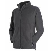 Stedman Active Fleece Jacket For Men Grå polyester Small Herr