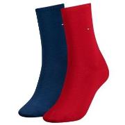 Tommy Hilfiger Strumpor 2P Women Classic Casual Socks Blå/Röd Strl 39/...